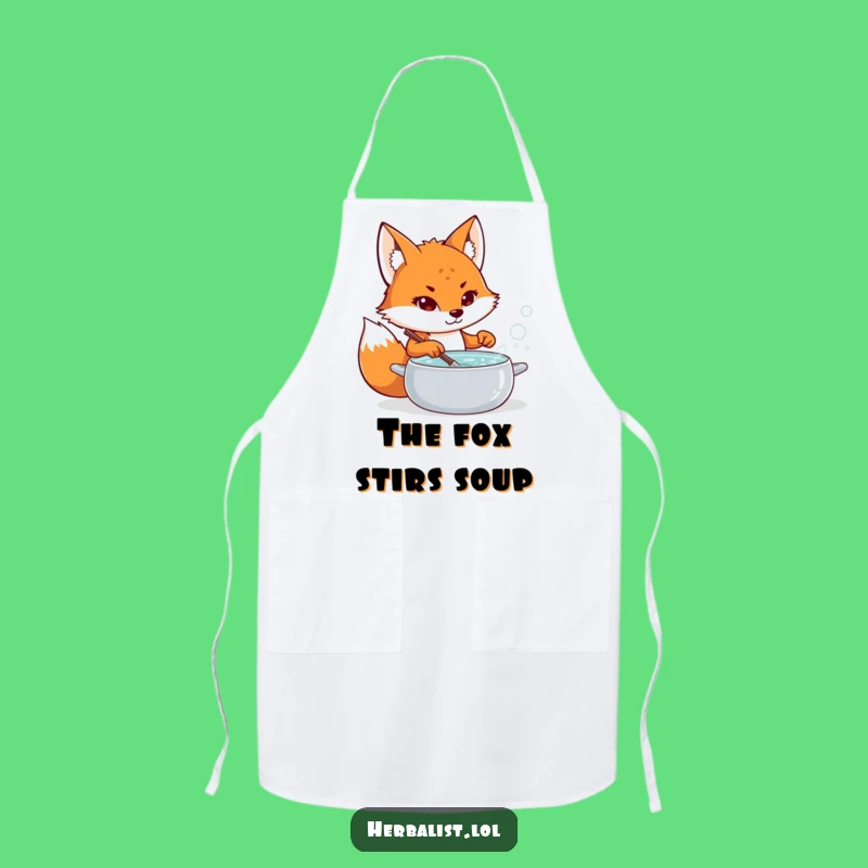 Funny Fox Potion Maker Apron - Humorous Gift for Aspiring Alchemists!
