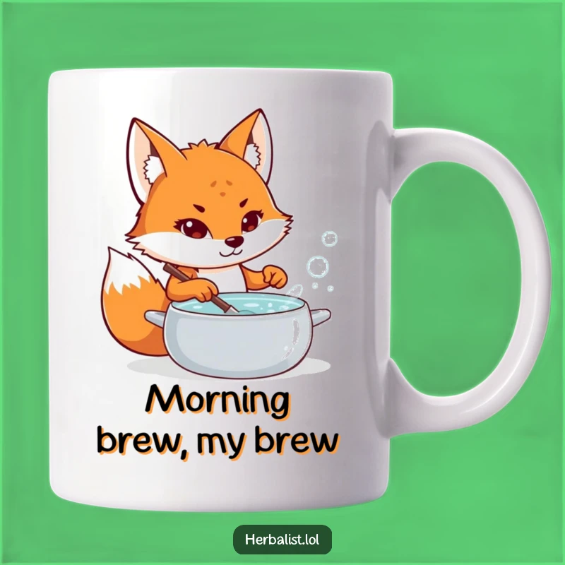 Funny Fox Potion Maker Mug - A Whimsical Gift for Curious Brew Masters!