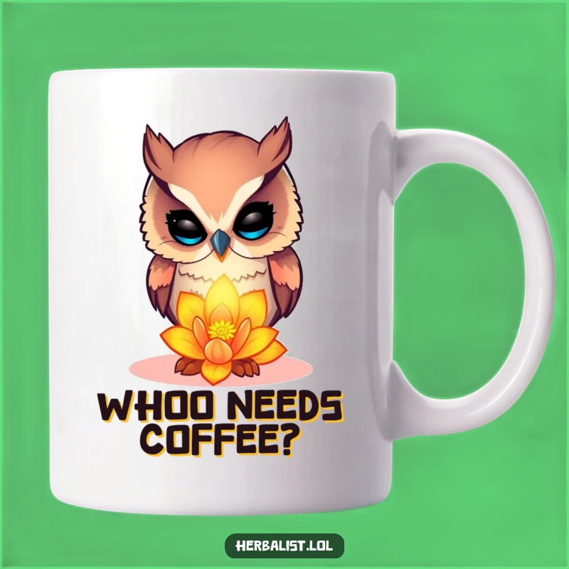 Funny Curious Owl Mug - A Whimsical Gift for Nature Lovers & Bookworms!