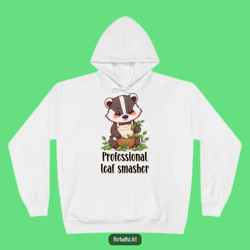 Funny Badger Chef Hoodie - Cozy Humorous Gift for Dedicated Culinary Artists!