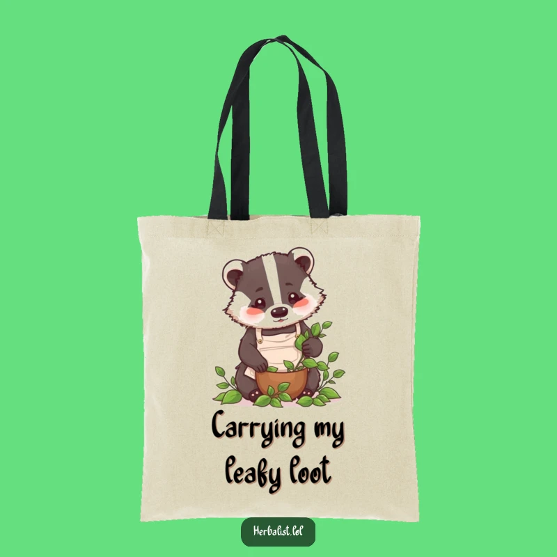Funny Badger Chef Tote Bag - Carry Your Essentials with Humorous Style!